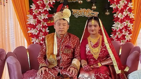 ফেসবুকের প্রেমে চীন থেকে মোহনগঞ্জে, ইসলাম গ্রহণ করে বিয়ে করলেন ওয়্যাং সুলিন